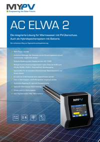 My-PV ELWA 2 AC Photovoltaik Heizstab Warmwasser Aufbereitung 1,5 Zoll