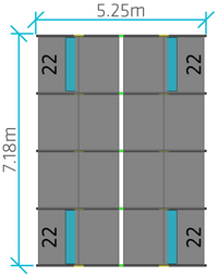 7 kW PV Anlage Flachdach OST WEST (Optional 7/14 kWh Speicher)