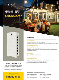 SolaX T-BAT HS-20.0 -  Erweiterbare Solarbatterie