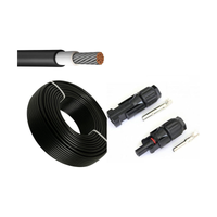 Solarkabel-Rolle 100 m, 6 mm² + 10 Paar MC4-Stecker & Buchse