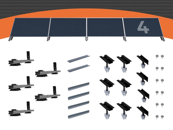 Pv Anlage Flachdach Unterkonstruktion Süd – für 4 Module