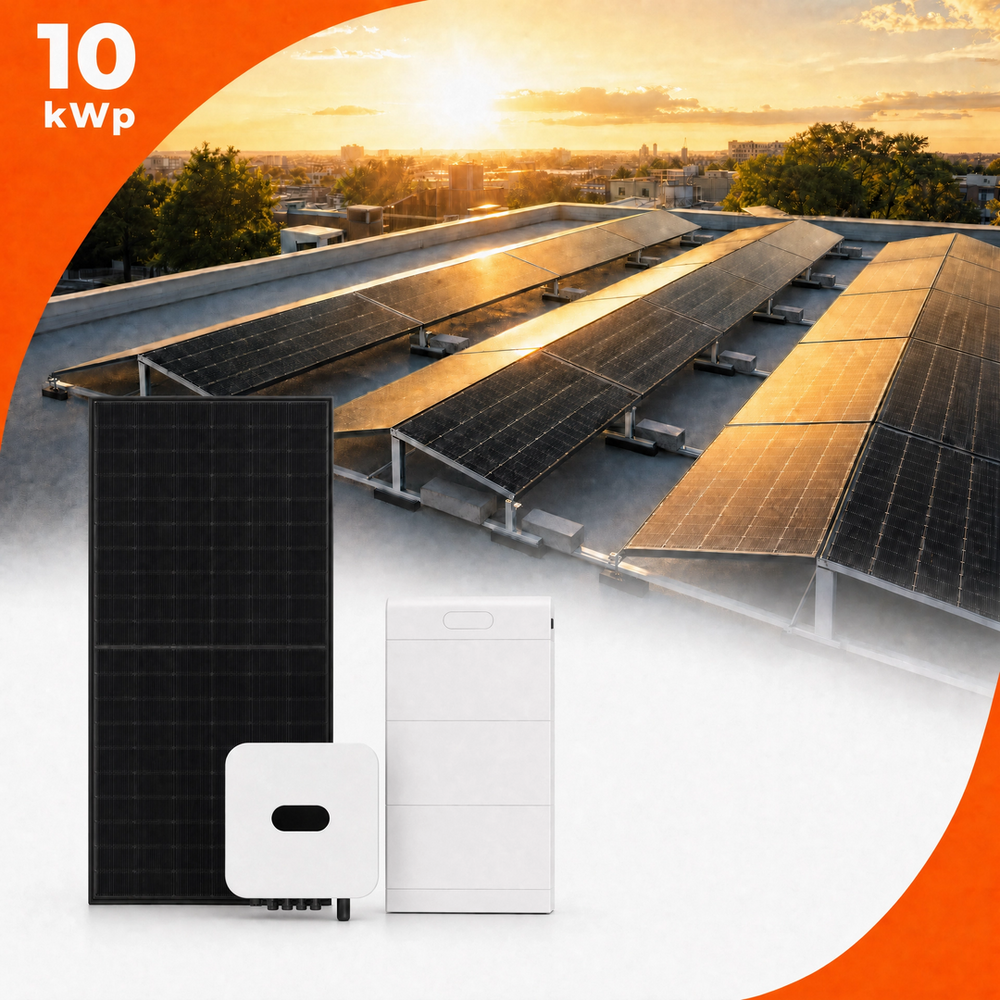 10 kW PV Anlage Flachdach OST/WEST (Optional mit Speicher)