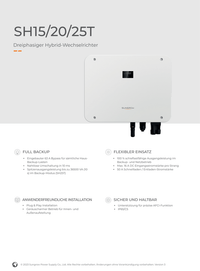 20 kWp PV Anlage Komplettset Sungrow SBH100 & 44x Jolywood